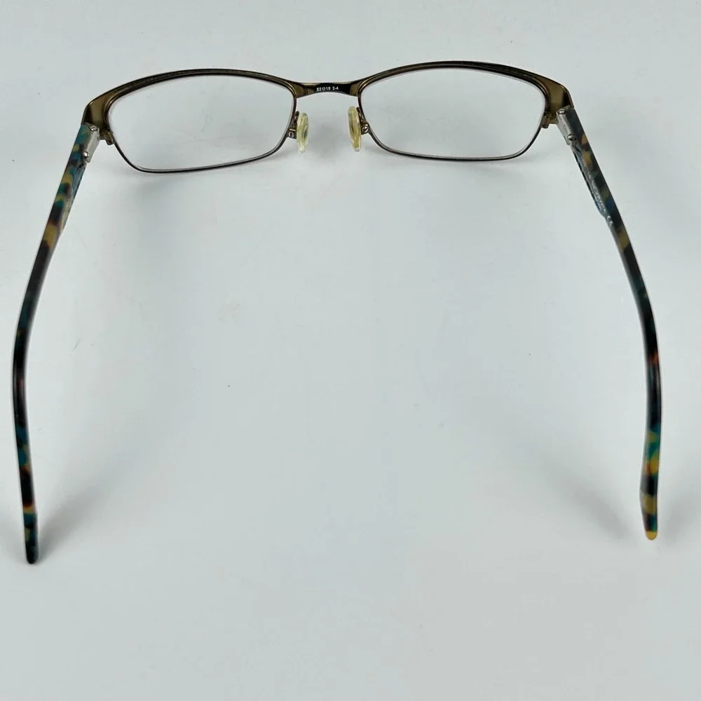 Liz Claiborne New York L353 0RX3 Women Eyeglasses Frame Brown Half Rim 52-18-135